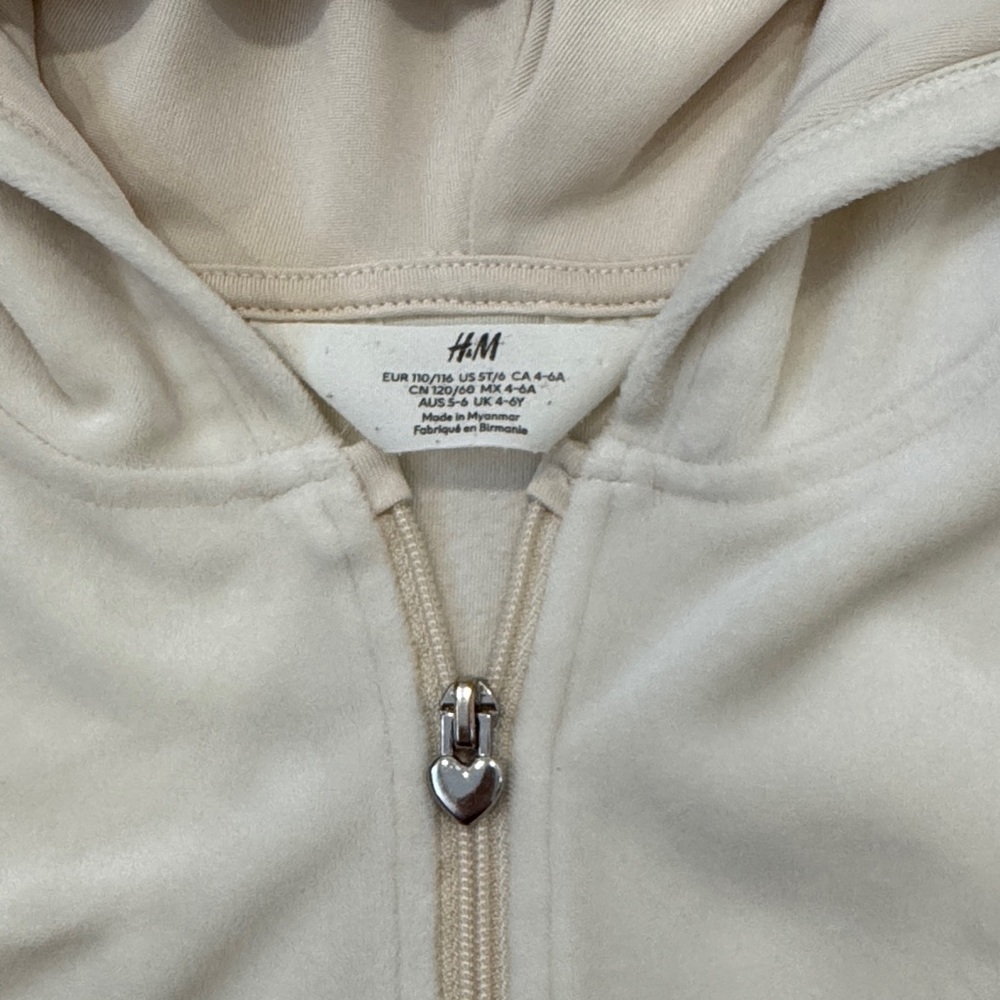 H&M and Old Navy Floral Pink and Cream Kids Cardigan and Hoodie Set - Picture 7 of 11